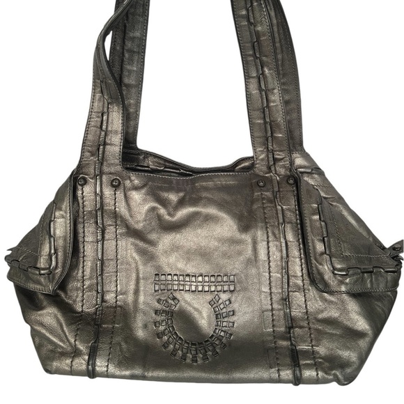 Salvatore Ferragamo Handbags - Platinum Gray Ferragamo